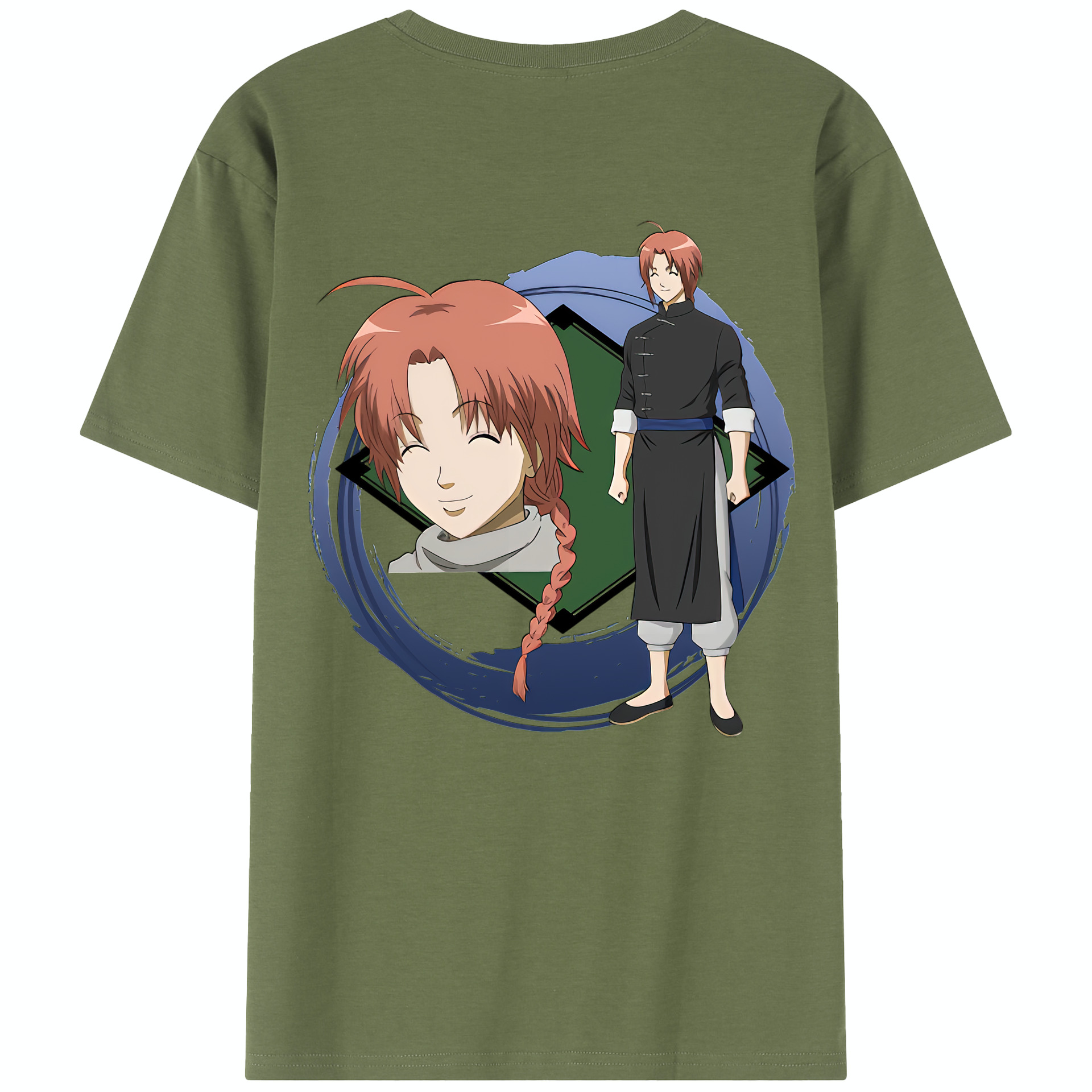（画像用） ぎんたま 坂田銀時（さかたぎんとき） 神楽 志村新八（しむら しんぱち） GINTAMA Sakata Gintoki Kagura Shimura Shinpachi 綿100％半袖Tシャツ（背面プリント）